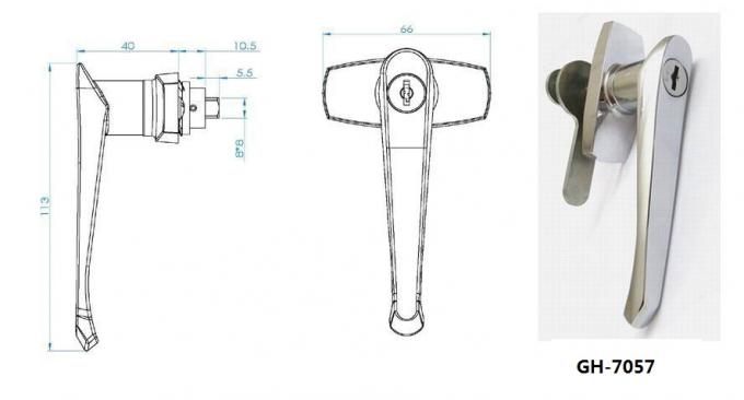 L Locking Handle Lock With Keys Cabinet Handle Locks For Metal Box