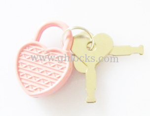 China Heart Shaped Small diary Lock for Stationery supplier