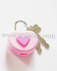 China Small Plastic Heart Shaped Notebook Locks supplier