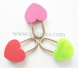 China Plastic Heart Shape Stationery Locks Small Notebook Locks supplier