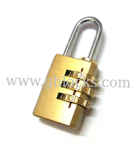 China 3 Digit brass Padlock Combination Pad Lock supplier