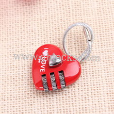 China heart shape Wire combination lock for Lovers supplier