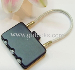 China Dial Resttable Combination Cable Wire Luggage Lock Padlock for Suitcase Security supplier