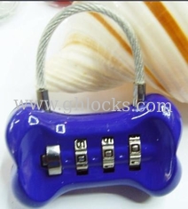 China 3 Digital bone Shaped Combination Lock supplier