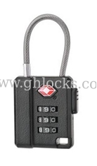 China 3 digital Plastic ABS TSA combination padlock with Cable supplier