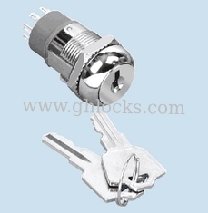 China 19mm Security Power Switch Key Lock On /Off Key Lock Switch with keys supplier