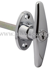 China Zinc alloy T handle lock the front door electric cabinet T handle lock with long bar supplier