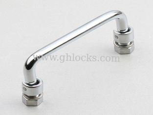 China Industrial screw-on Cabinet Handle Bright Handle metal door Pull handle LS506 supplier