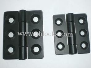 China Heavy machinery six hole equipment door hinge CL233 black zinc cabinet door hinge supplier