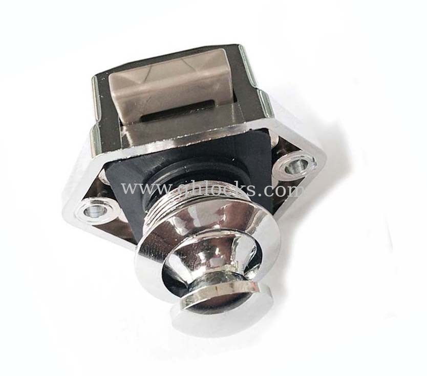 Caravan Push Button Lock Abs Plastic Cabinet Latch For Rv Motor Home Cupboard Drawer Lock