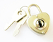 Zinc Alloy Heart Small diary Lock for Stationery supplier
