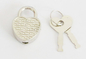 Zinc Alloy Heart Shaped Small Notebook Lock for Stationery supplier