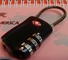 3 Dial TSA Wire Luggage Combination Lock supplier