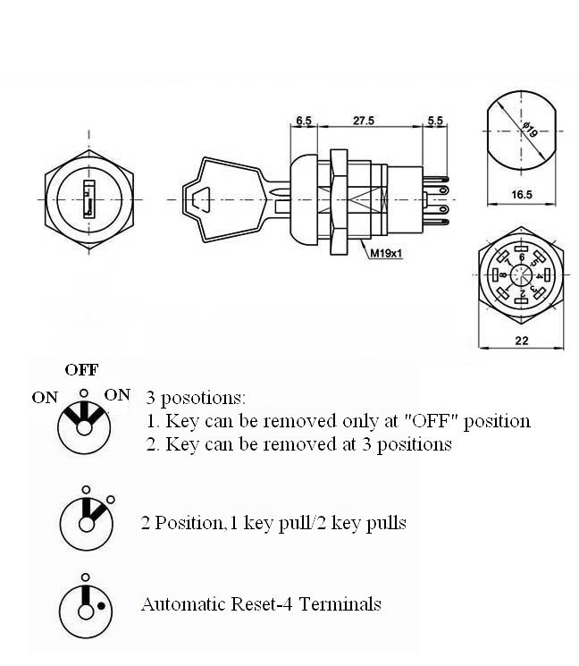 switch lock,key lock switch,electrical switch lock