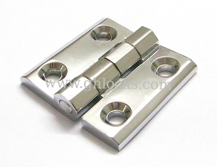 China Cabinet Door Hinge 40*40 50*50 60*60 Bright Chrome Zinc Alloy Electric cabinet panel hinge supplier