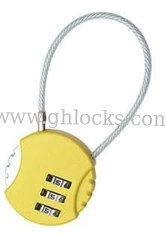 China promotional cable combination padlock supplier