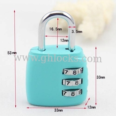 China 3 Resetable bag coded lock luggage lock supplier