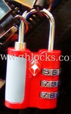 China TSA 3-dial combination luggage lock supplier
