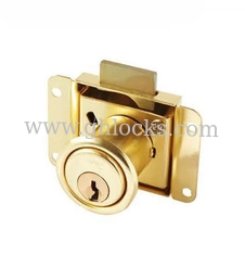 China Golden Color Office Furniture Drawer Locks supplier