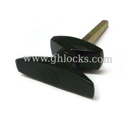China Black T Handle Latch Lock with Long Bar for Equipment Cabinet Door Furniture Lock supplier
