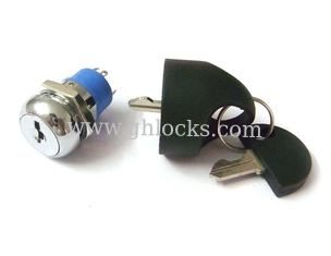 China Zinc Alloy Flat Key Switch Lock for Old People Electric SCooter with Water cover key supplier