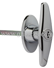 China T handle lock with long pole chassis cabinet door knob lock mechanical equipment lock supplier