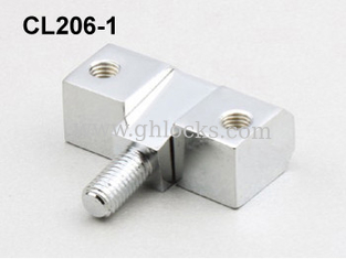 China Chrome exposed Hinge cabinet door hinge, CL206-1 Zinc Alloy hinge supplier