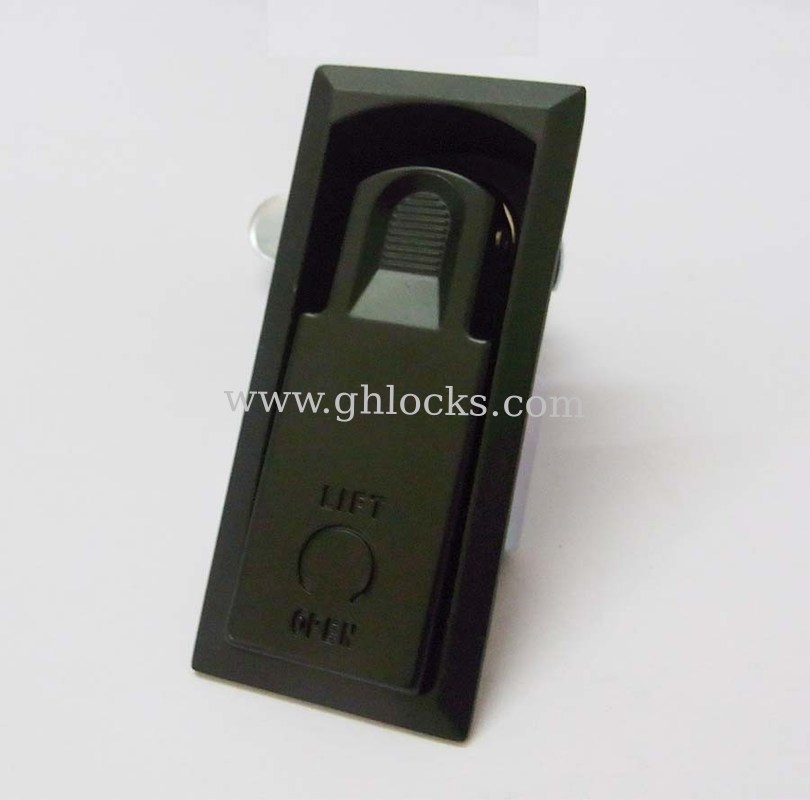 Swing handle latch Lock MS7262 standard compression lock Black push to close Lock