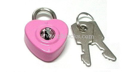 Iron Heart Shaped Small diary Lock supplier