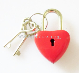 Red Heart Shaped diary Lock for Stationery supplier