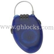 Retractable Felexible Pocket Wire Combination Lock supplier