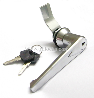 Bright Chrome MS301 Cabinet handle lock for Network Enclosure supplier