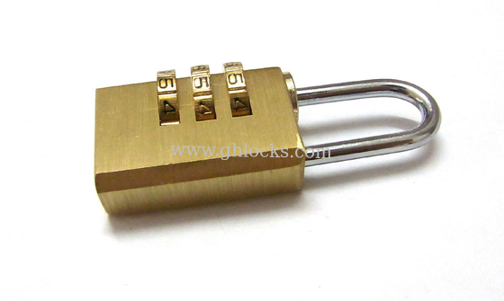 3 Digit brass Padlock Combination Pad Lock supplier