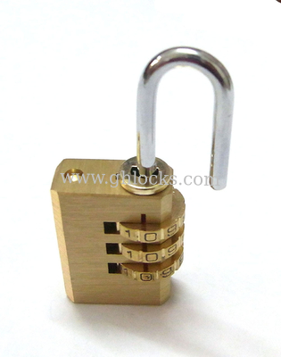 3 Digit brass Padlock Combination Pad Lock supplier