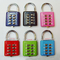 8 Slide Button Luggage PadLock fo blind person supplier