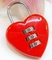 red heart shape Travel combination lock for Wedding Gifts supplier