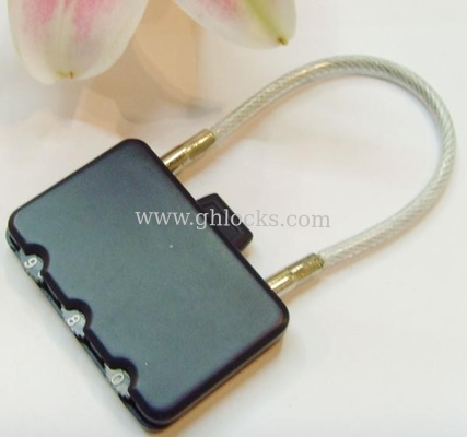 Dial Resttable Combination Cable Wire Luggage Lock Padlock for Suitcase Security supplier