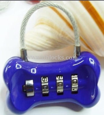 3 Digital bone Shaped Combination Lock supplier