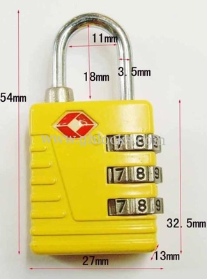 TSA lock/3 dial combination tsa lock /dial combination Lock supplier