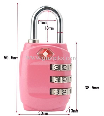 3 Digital TSA Luggage PadLock supplier