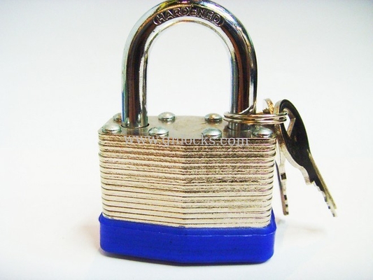 Steel laminated padlock brass cylinder supplier