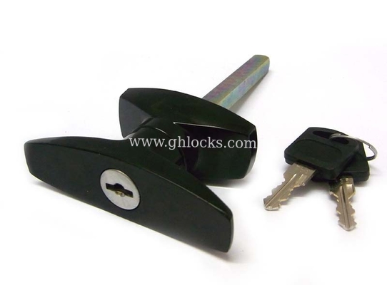 Black T Handle Latch Lock with Long Bar for Equipment Cabinet Door Furniture Lock supplier