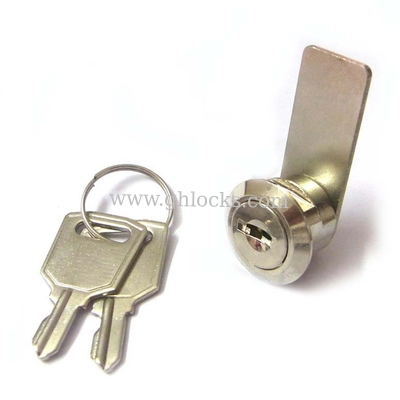 Small Flat Key Cam Lock for Display Case Cabinet Cam Lock with small Key Aliked Key supplier