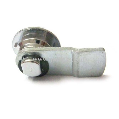 Zinc Alloy Flat Key Cam lock for POS Cash Drawer Lock with Brass Key supplier