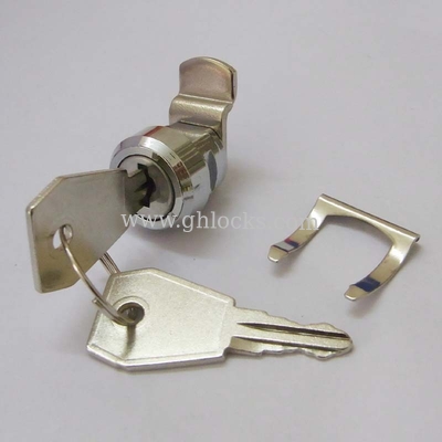 Flat Key Cam lock With Clip for POS Cash Drawer Lock with Key Aliked Key supplier