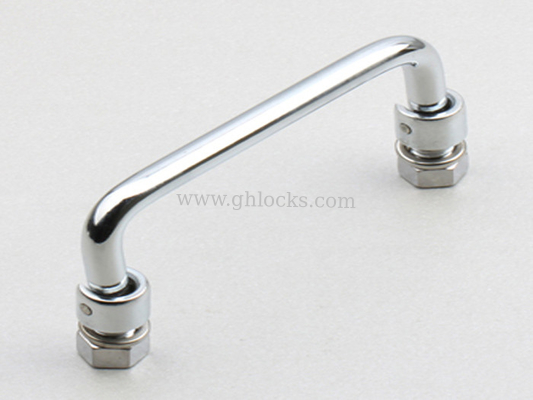 Industrial screw-on Cabinet Handle Bright Handle metal door Pull handle LS506 supplier
