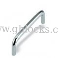 LS511 Bright chrome-plated ZDC Handles pull kitchen cabinet stainless steel handle supplier