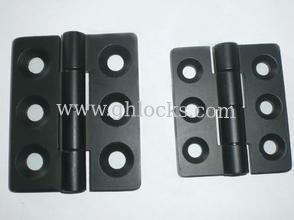 Heavy machinery six hole equipment door hinge CL233 black zinc cabinet door hinge supplier