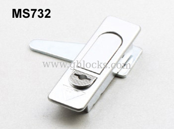 MS732 Chrome push button locks for industries with or without key lock supplier