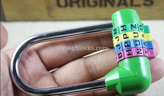 4 Digital Long Bar English Letter Combination lock Long anti-theft Combination Code lock supplier